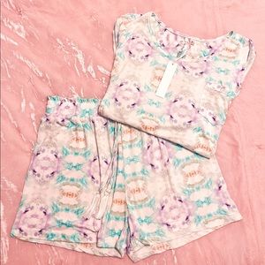 Body Touch Tie-Dye PJ Set